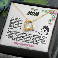 To My MOM - Forever Love Necklace - Gift Set - SLPMAE0008 - Sunshine Letters Co