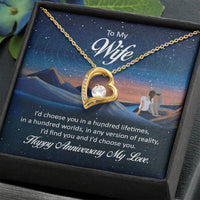 To My Wife - Forever Love Necklace - Anniversary Gift Set - SLDDL0070 - Sunshine Letters Co