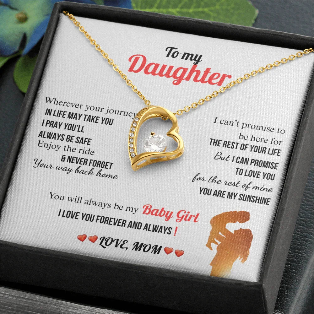 A Letter To My Daughter - Forever Love Necklace - Gift Set - SLDDL0134