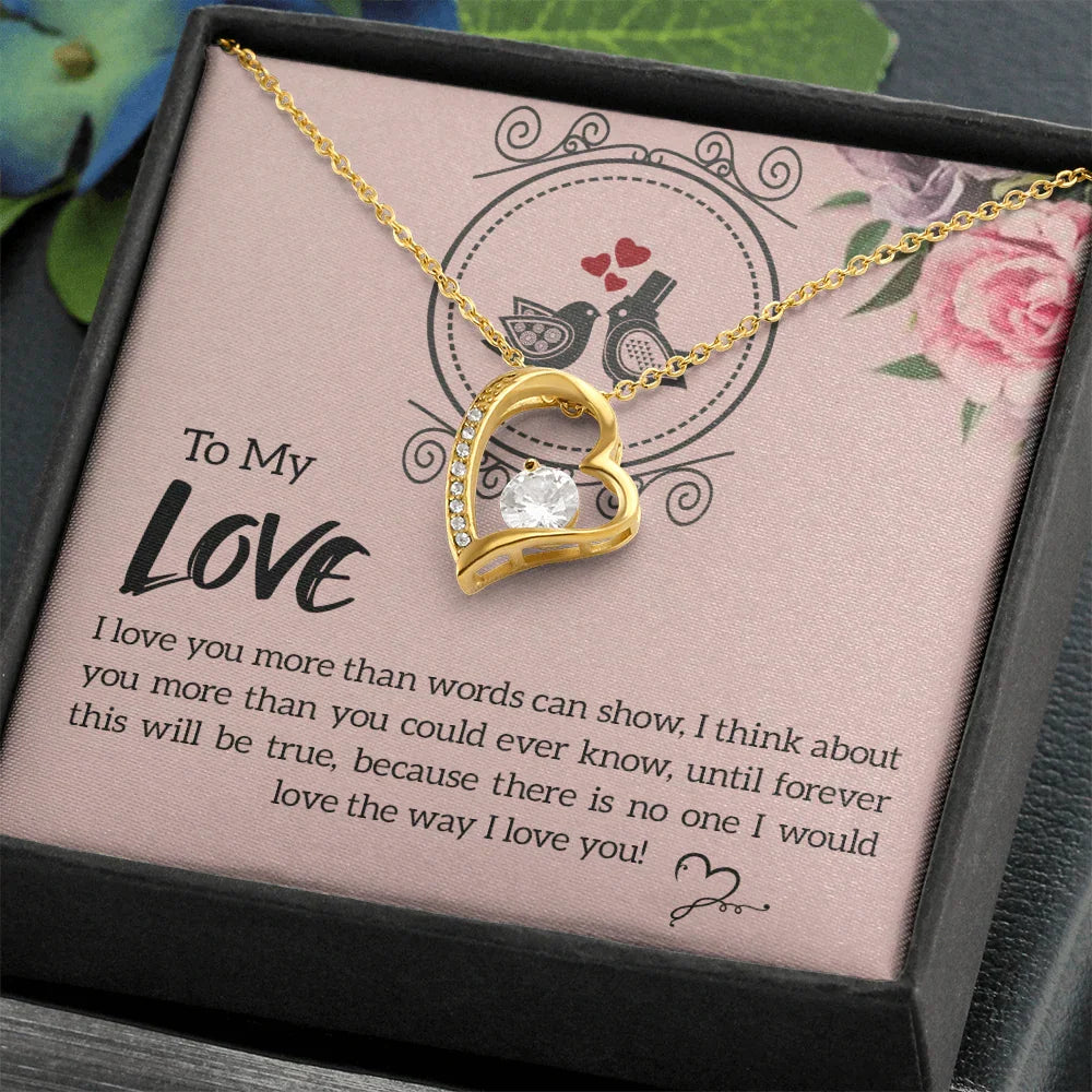To My Love - Forever Love Necklace - Gift Set - SLDDL0077 - Sunshine Letters Co