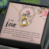 To My Love - Forever Love Necklace - Gift Set - SLDDL0077 - Sunshine Letters Co