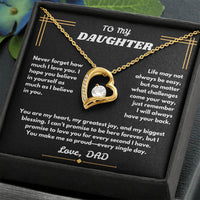 To My Daughter - Forever Love Necklace - Gift Set - SLDDL0096 - Sunshine Letters Co