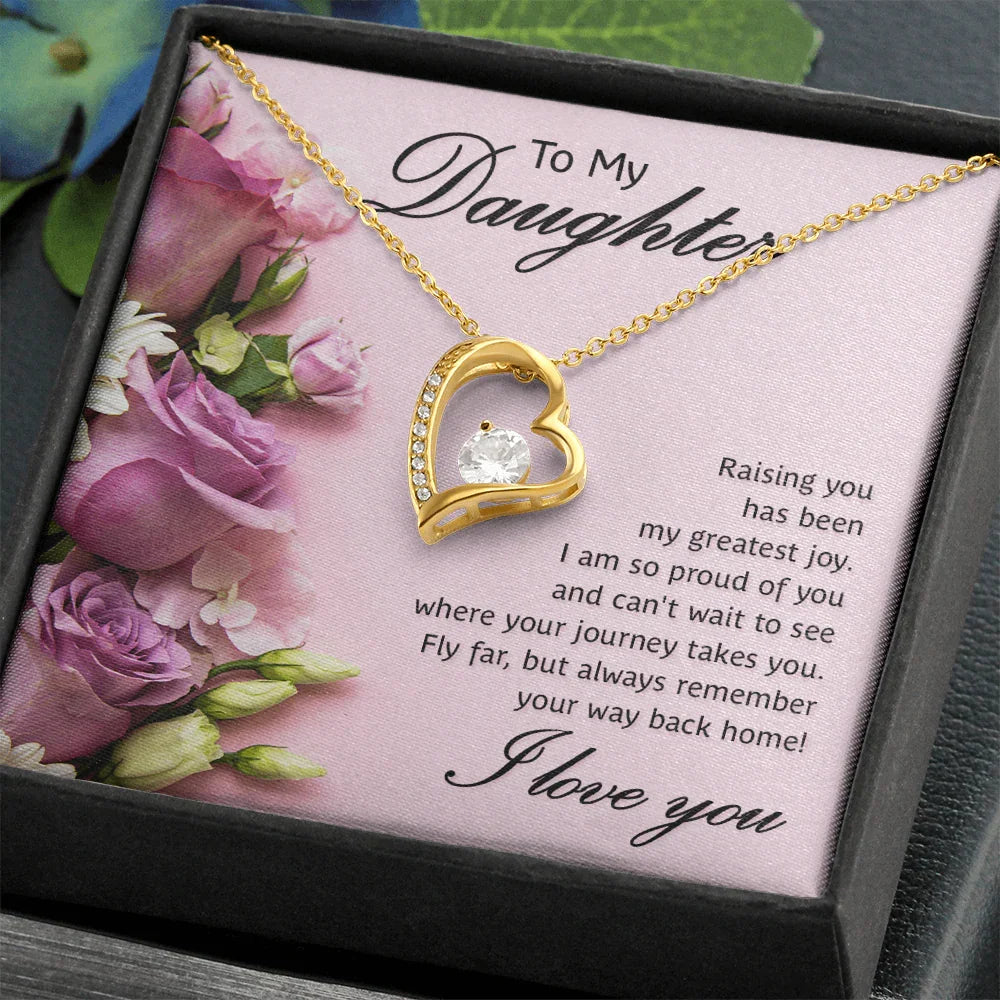 To My Daughter - Forever Love Necklace - Gift Set - SLDDL0076 - Sunshine Letters Co
