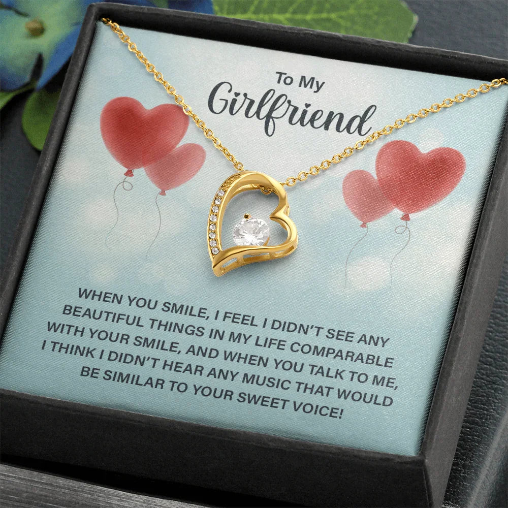 To My Girlfriend - Forever Love Necklace - Magnificent Gift Set - SLDDL0071 - Sunshine Letters Co