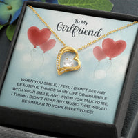 To My Girlfriend - Forever Love Necklace - Magnificent Gift Set - SLDDL0071 - Sunshine Letters Co