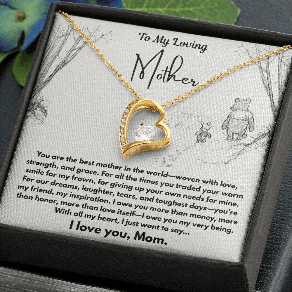 To My Loving Mother - Forever Love Necklace - Gift Set - SLDDL0102 - Sunshine Letters Co