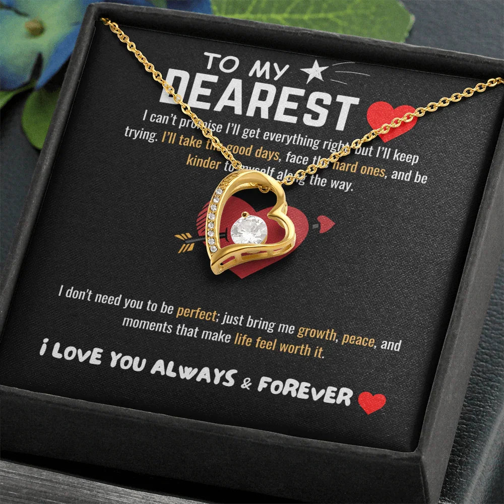 To My Dearest - Forever Love Necklace - Gift Set - SLDDL0064 - Sunshine Letters Co