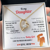 A Letter To My Daughter - Forever Love Necklace - Gift Set - SLDDL0134