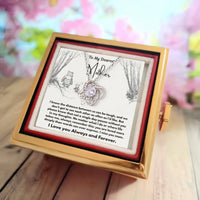 To My Dearest Mother - Love Knot with Rotating Rose Gift Box - SLDDL0110 - Sunshine Letters Co