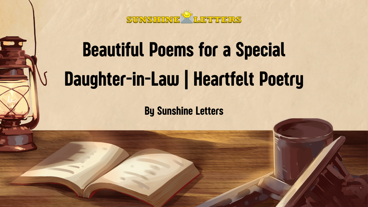 Beautiful Poems for a Special Daughter-in-Law | Heartfelt Poetry