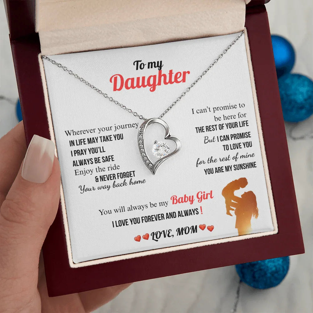 A Letter To My Daughter - Forever Love Necklace - Gift Set - SLDDL0133