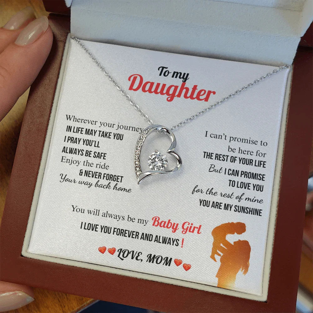 A Letter To My Daughter - Forever Love Necklace - Gift Set - SLDDL0133