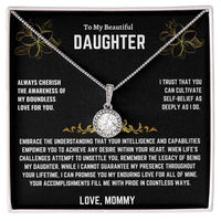 To My Beautiful Daughter - Eternal Hope Necklace - Gift Set - SLDDL0015 - Sunshine Letters Co