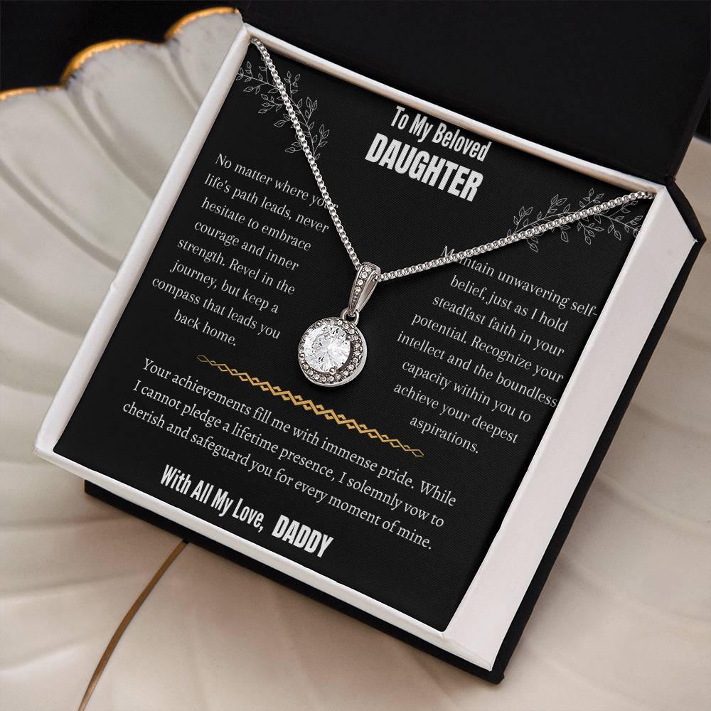 To My Beloved Daughter - Eternal Hope Necklace Gift Set - SLDDL0008 - Sunshine Letters Co