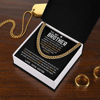 To My Brother - Cuban Link Chain - Gift Set - SLDDL0040 - Sunshine Letters Co
