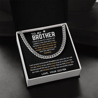 To My Brother - Cuban Link Chain - Gift Set - SLDDL0039 - Sunshine Letters Co