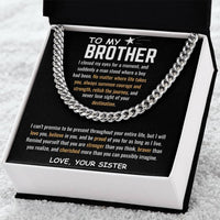 To My Brother - Cuban Link Chain - Gift Set - SLDDL0039 - Sunshine Letters Co