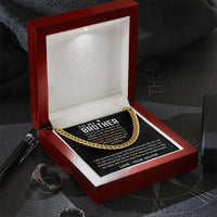 To My Brother - Cuban Link Chain - Gift Set - SLDDL0040 - Sunshine Letters Co
