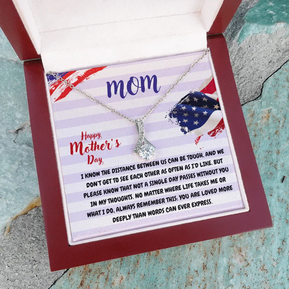 Mom - Alluring Beauty Necklace - Gift Set - SLDDL0107 - Sunshine Letters Co