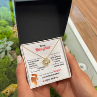 A Letter To My Daughter - Love Knot Necklace - Gift Set - SLDDL0132