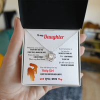 A Letter To My Daughter - Love Knot Necklace - Gift Set - SLDDL0131