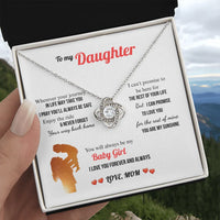 A Letter To My Daughter - Love Knot Necklace - Gift Set - SLDDL0131
