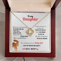 A Letter To My Daughter - Love Knot Necklace - Gift Set - SLDDL0132