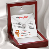 A Letter To My Daughter - Love Knot Necklace - Gift Set - SLDDL0131