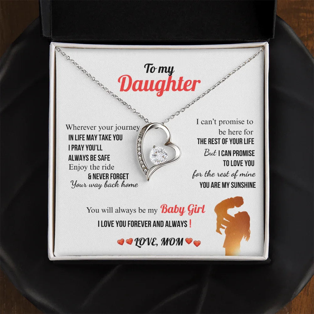 A Letter To My Daughter - Forever Love Necklace - Gift Set - SLDDL0133